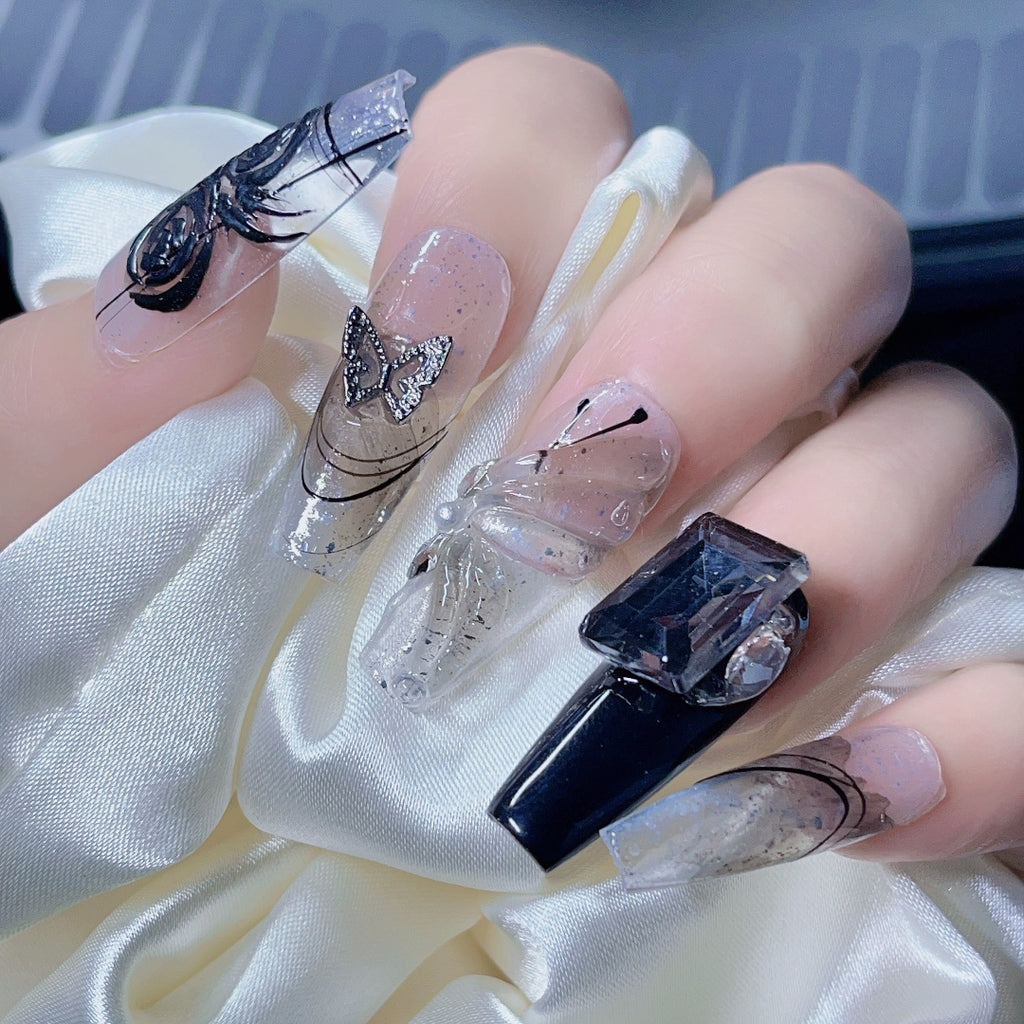 Handmade custom nail art wears nail flashes and high-quality fake nails(3290)