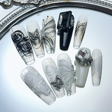 Load image into Gallery viewer, Handmade custom nail art wears nail flashes and high-quality fake nails(3290)