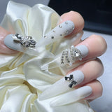 Handmade custom nail art wears nail flashes and high-quality fake nails(3287)
