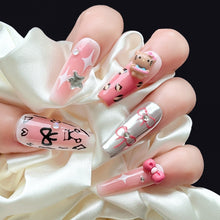 Load image into Gallery viewer, Handmade custom nail art wears nail flashes and high-quality fake nails(3285)