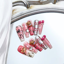 Load image into Gallery viewer, Handmade custom nail art wears nail flashes and high-quality fake nails(3285)