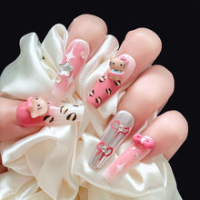 Load image into Gallery viewer, Handmade custom nail art wears nail flashes and high-quality fake nails(3285)