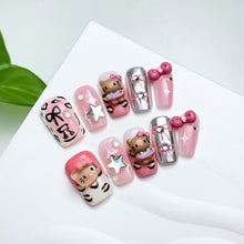 Load image into Gallery viewer, Handmade custom nail art wears nail flashes and high-quality fake nails(3284)