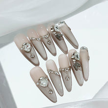 Load image into Gallery viewer, Handmade custom nail art wears nail flashes and high-quality fake nails(3283)