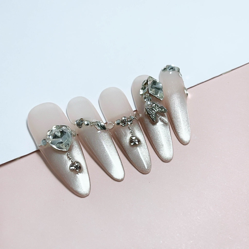 Handmade custom nail art wears nail flashes and high-quality fake nails(3283)