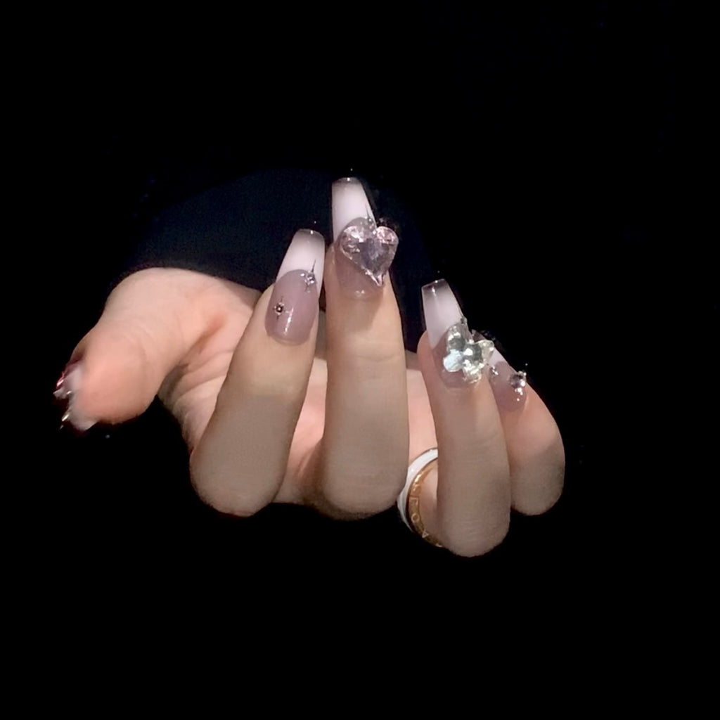 Handmade custom nail art wears nail flashes and high-quality fake nails(3215)