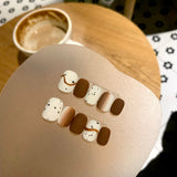 Handmade custom nail art wears nail flashes and high-quality fake nails(1684)
