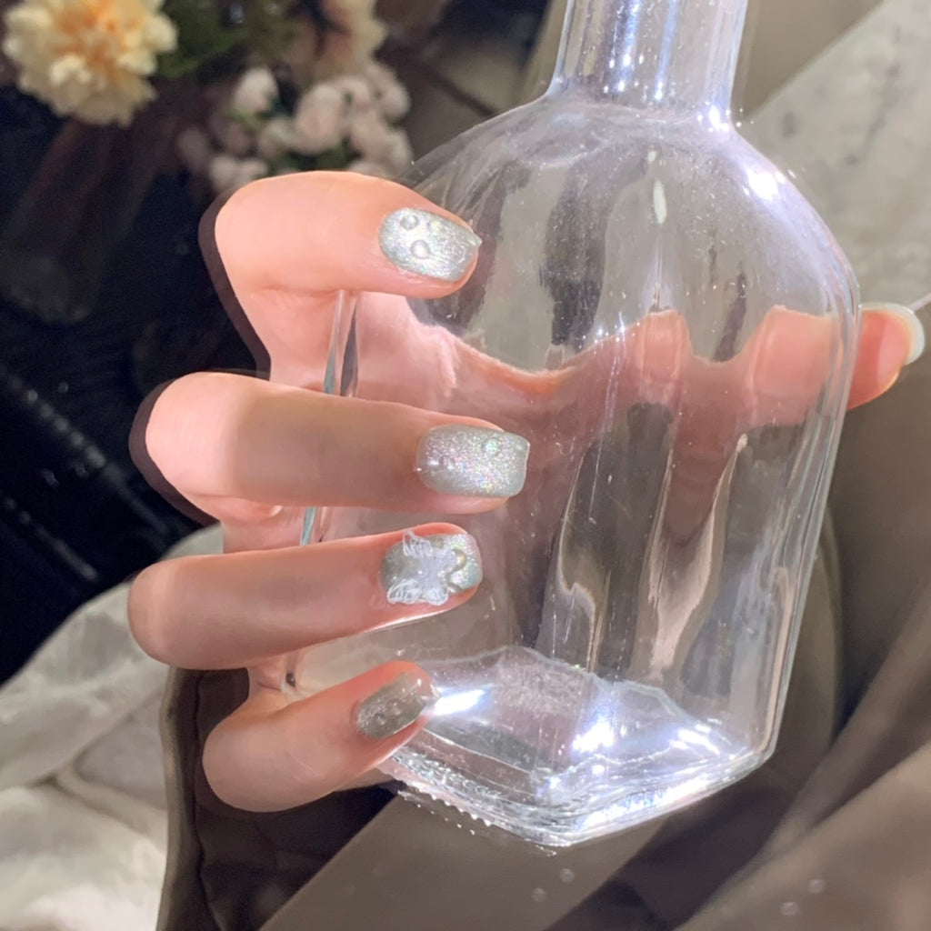 Handmade custom nail art wears nail flashes and high-quality fake nails(16126)