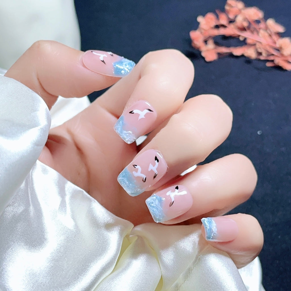 Handmade custom nail art wears nail flashes and high-quality fake nails(16137)