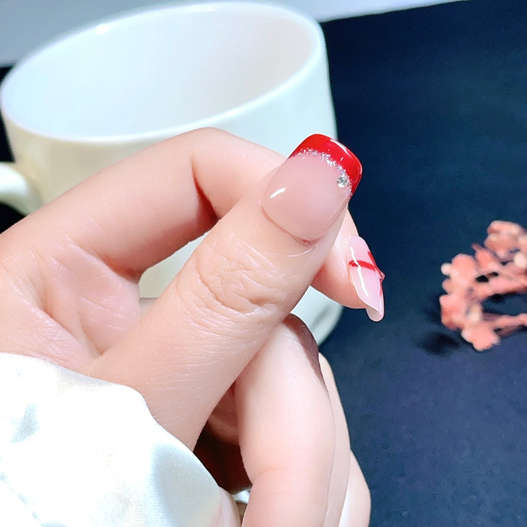 Handmade custom nail art wears nail flashes and high-quality fake nails(16139)