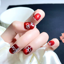 Load image into Gallery viewer, Handmade custom nail art wears nail flashes and high-quality fake nails(16140)