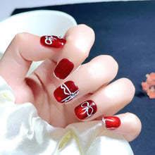 Load image into Gallery viewer, Handmade custom nail art wears nail flashes and high-quality fake nails(16140)