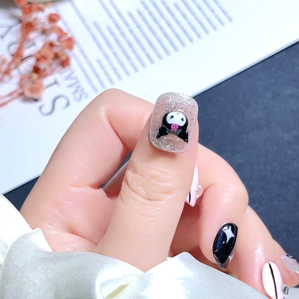 Handmade custom nail art wears nail flashes and high-quality fake nails(16142)
