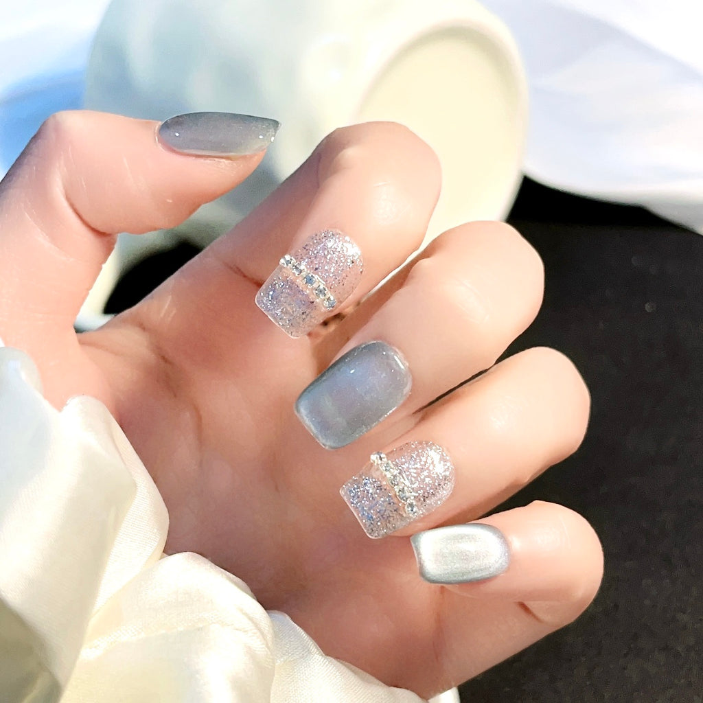 Handmade custom nail art wears nail flashes and high-quality fake nails(16148)