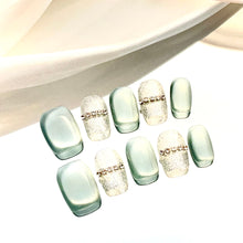 Load image into Gallery viewer, Handmade custom nail art wears nail flashes and high-quality fake nails(16148)