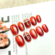 Load image into Gallery viewer, Handmade custom nail art wears nail flashes and high-quality fake nails(16149)
