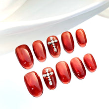 Load image into Gallery viewer, Handmade custom nail art wears nail flashes and high-quality fake nails(16149)