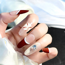 Load image into Gallery viewer, Handmade custom nail art wears nail flashes and high-quality fake nails(16150)