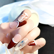 Load image into Gallery viewer, Handmade custom nail art wears nail flashes and high-quality fake nails(16150)