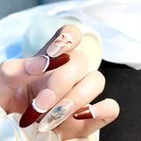 Handmade custom nail art wears nail flashes and high-quality fake nails(16150)