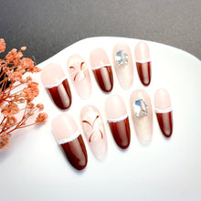 Load image into Gallery viewer, Handmade custom nail art wears nail flashes and high-quality fake nails(16150)