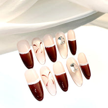 Load image into Gallery viewer, Handmade custom nail art wears nail flashes and high-quality fake nails(16150)