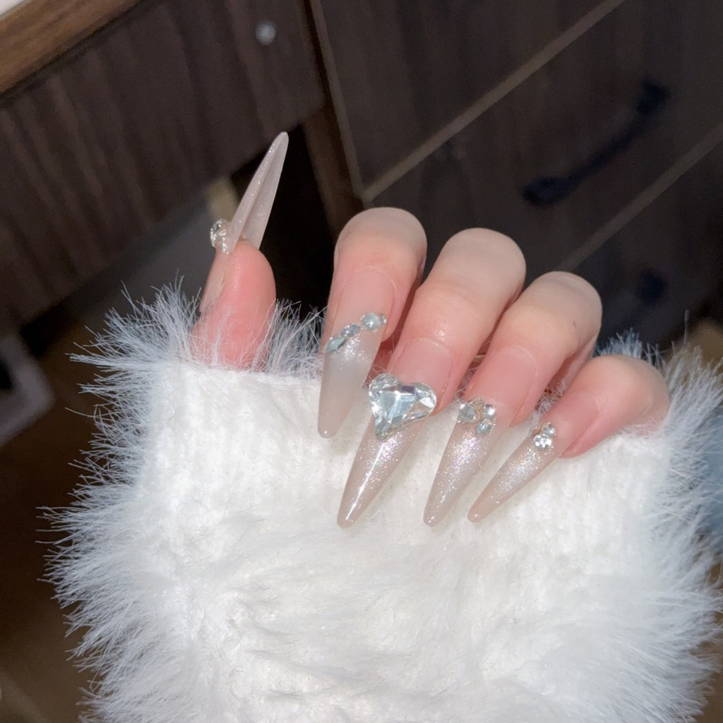 Handmade custom nail art wears nail flashes and high-quality fake nails(16162)