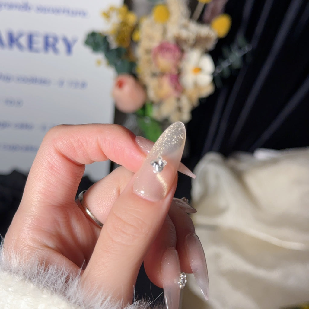 Handmade custom nail art wears nail flashes and high-quality fake nails(16161)