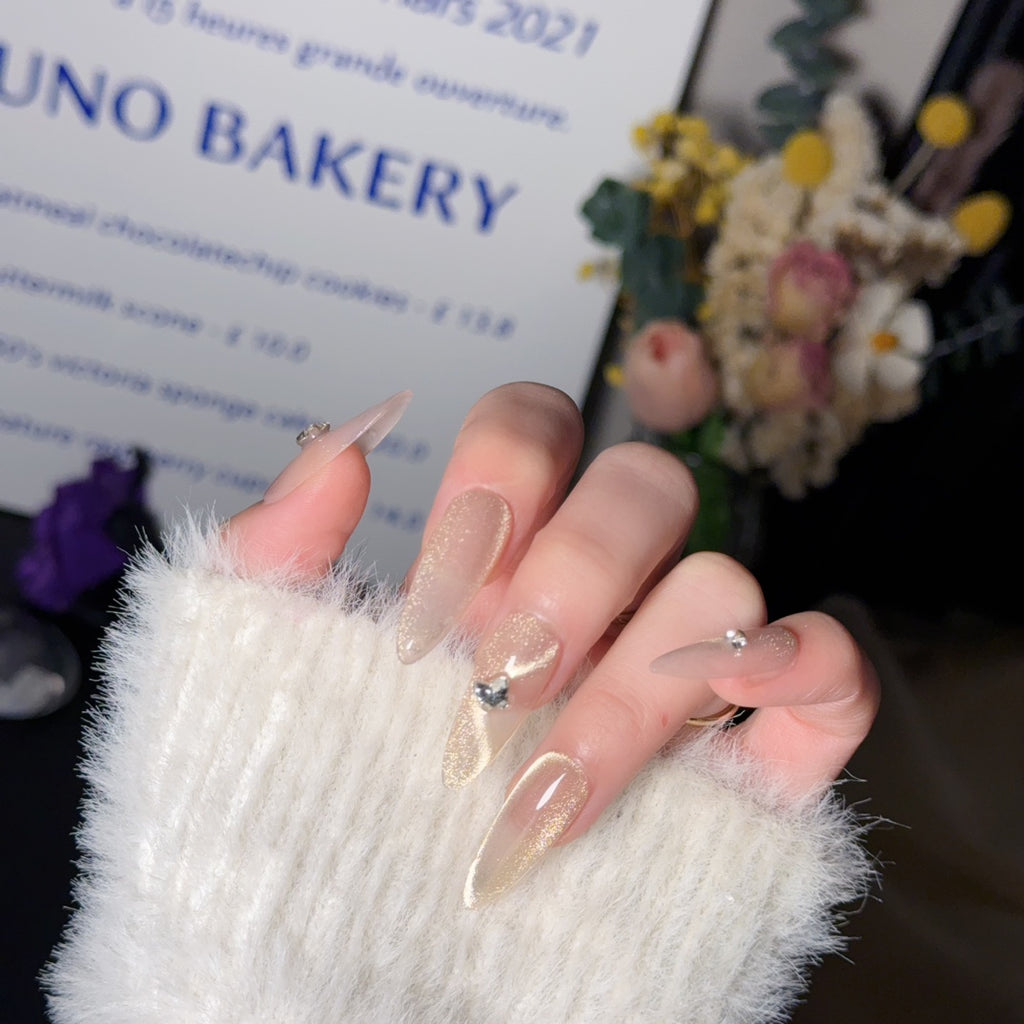 Handmade custom nail art wears nail flashes and high-quality fake nails(16161)