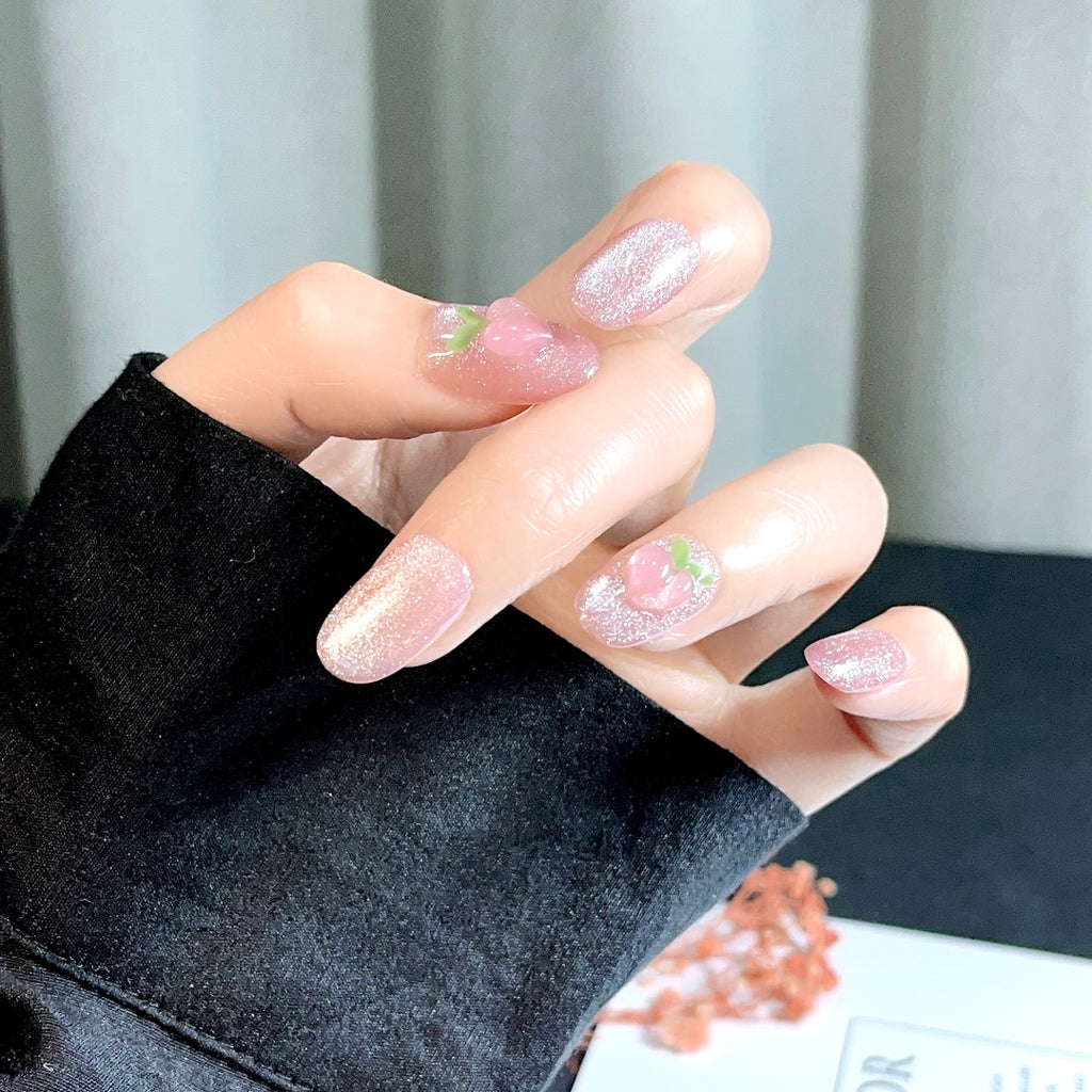 Handmade custom nail art wears nail flashes and high-quality fake nails(16159)