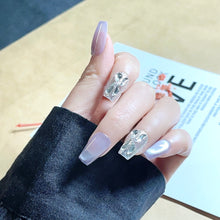 Load image into Gallery viewer, Handmade custom nail art wears nail flashes and high-quality fake nails(16156)